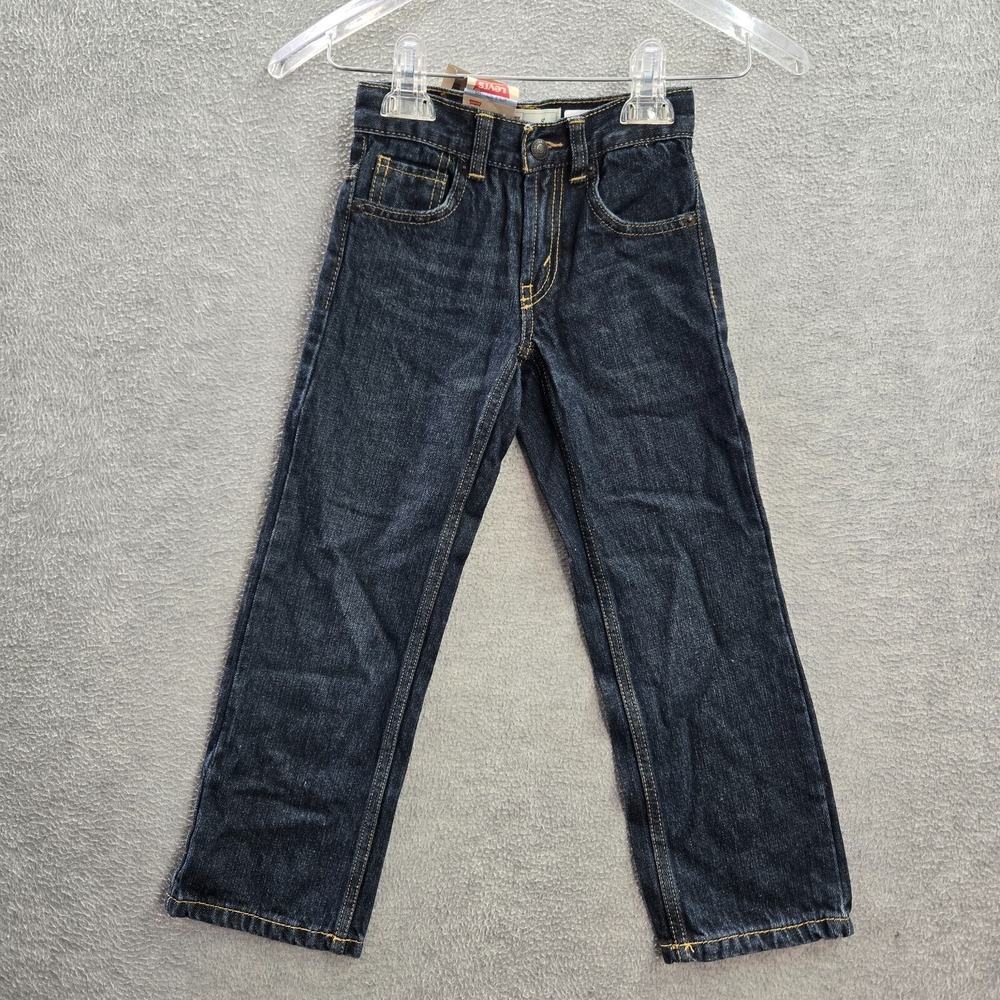 Levi's 549 Girls Jeans 6 Blue Denim Relaxed‎ Straight Slim 21 in Inseam NWT